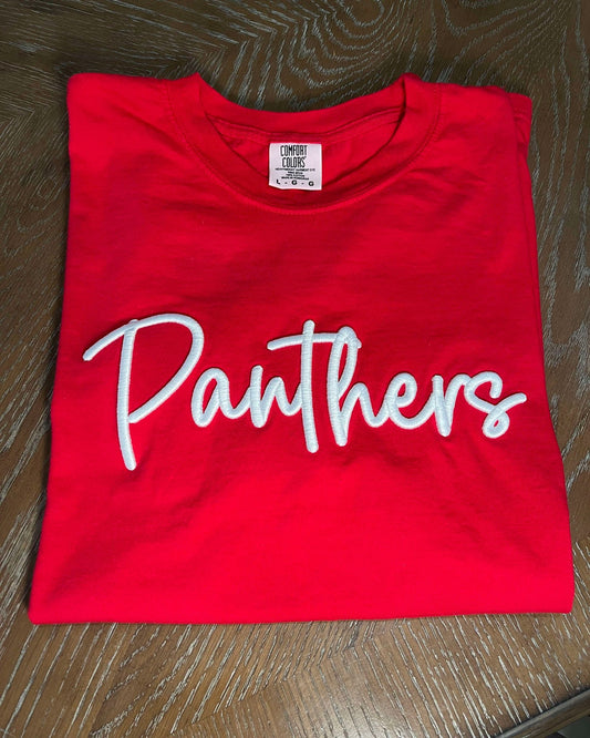 3D Embroidered Panthers Shirt