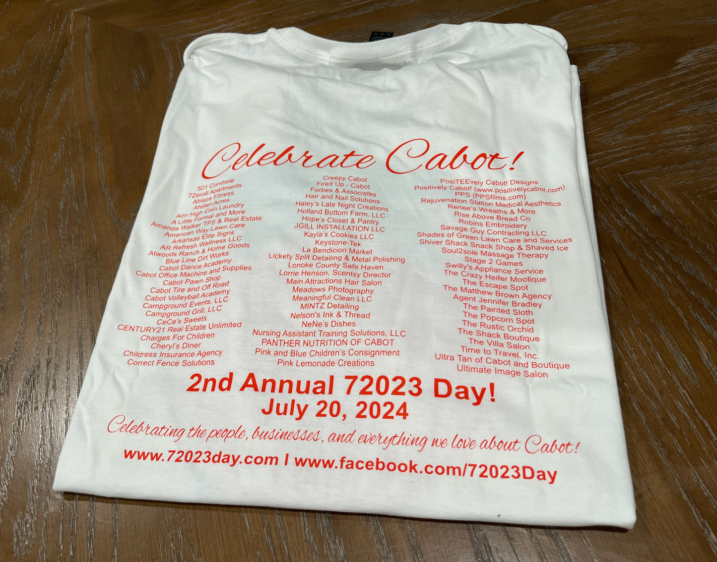 2nd Annual 72023 Day! ~ Celebrate Cabot Day! T-shirts