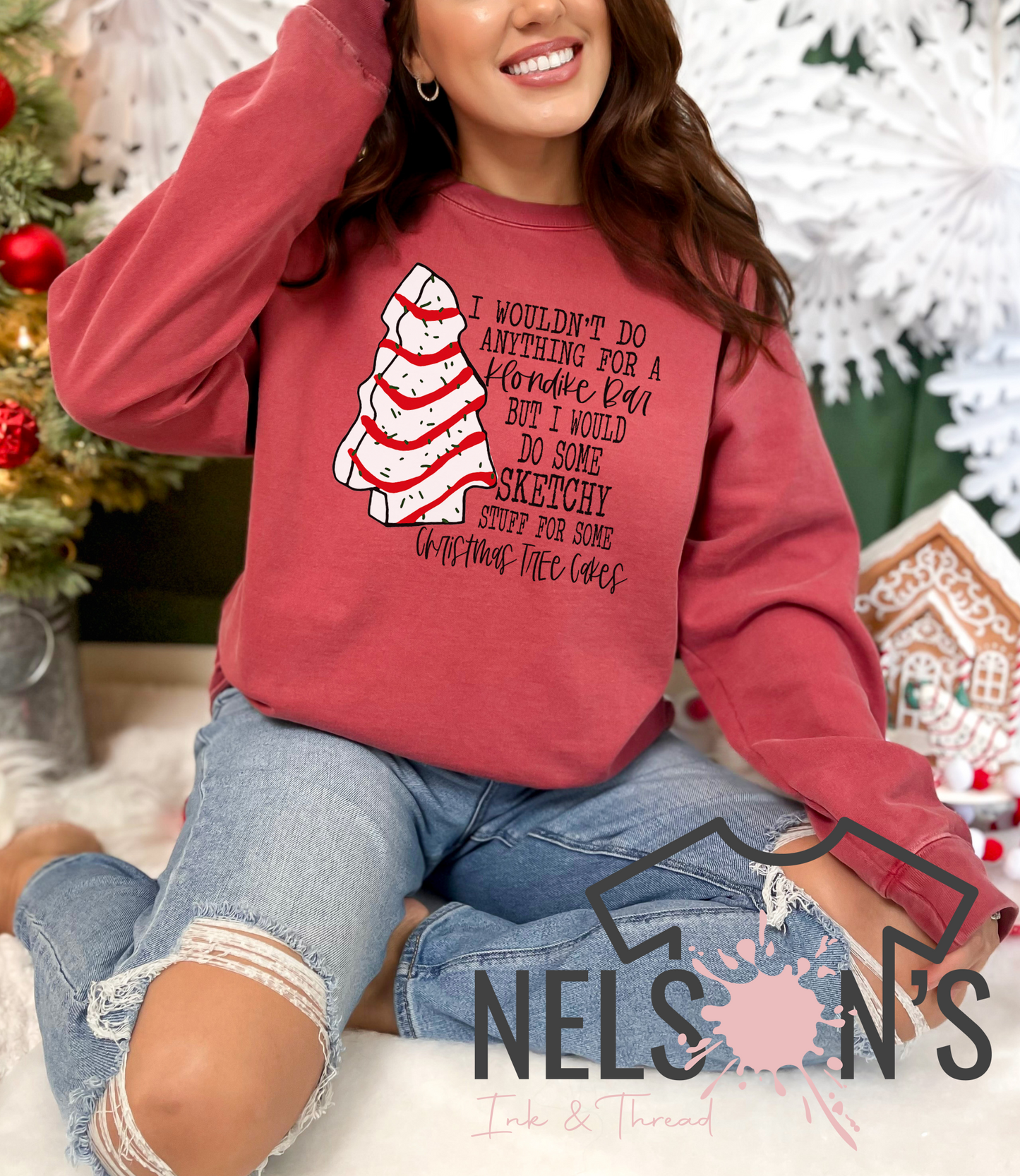 Christmas Tree Cakes Sweatshirt CC