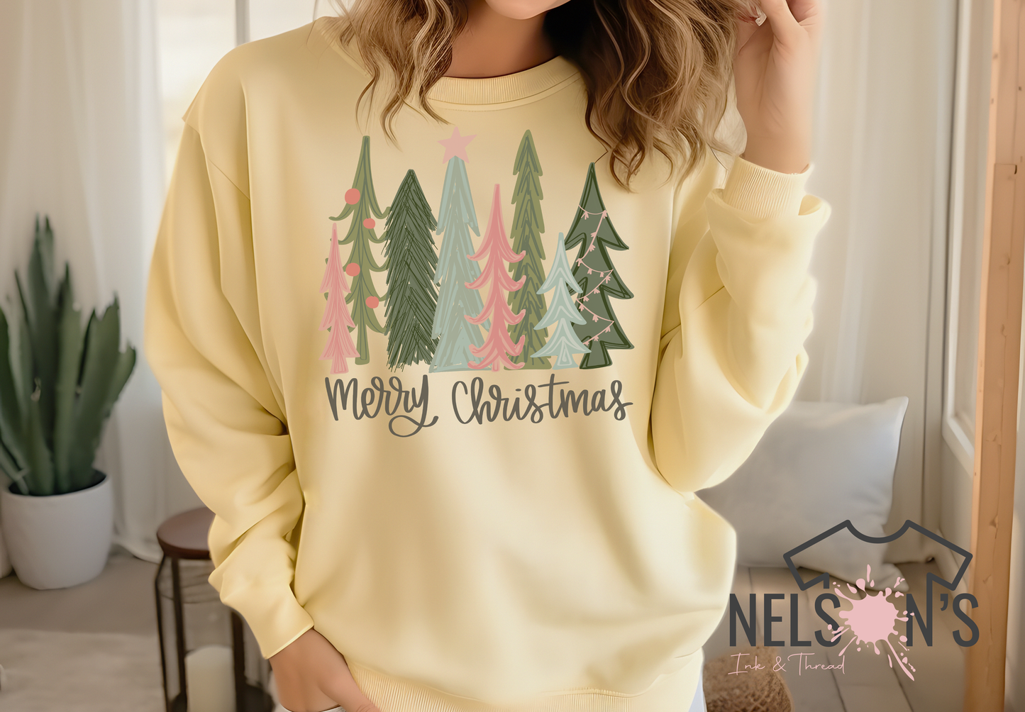 Merry Christmas Tree Sweatshirt