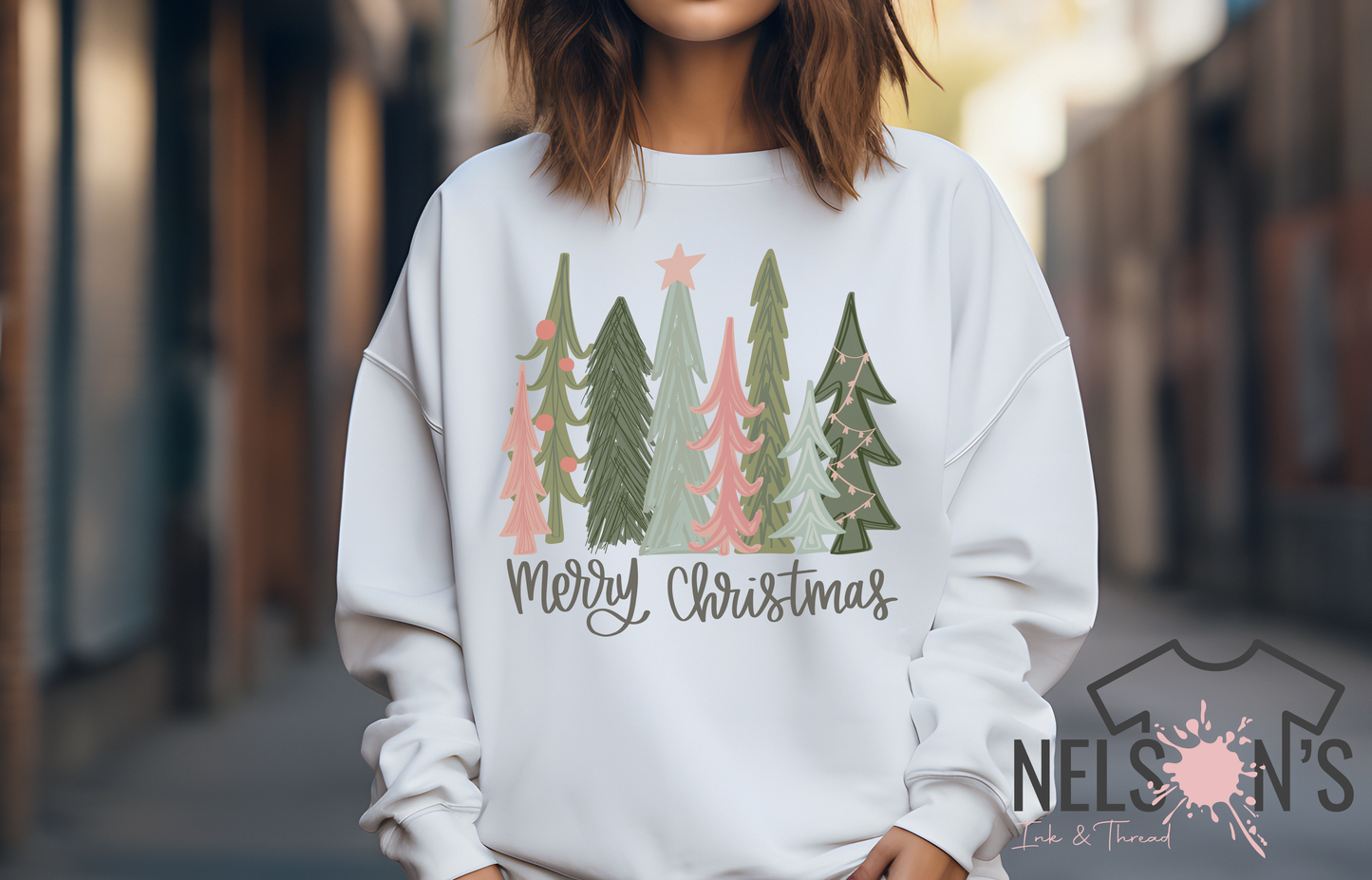 Merry Christmas Tree Sweatshirt