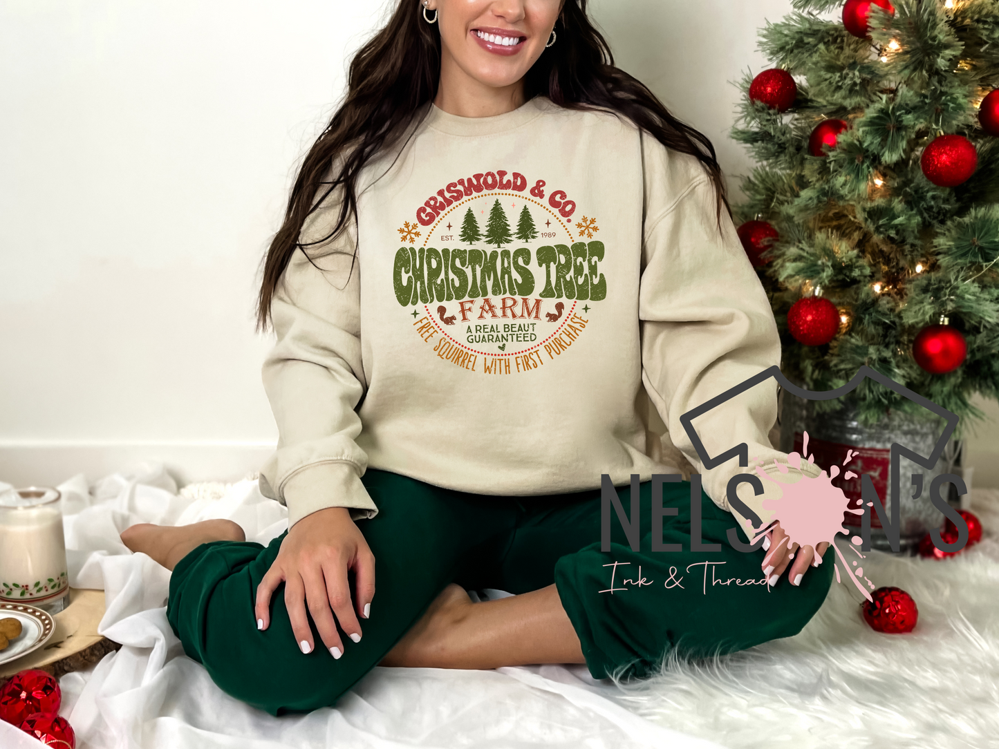 Criswold Christmas Tree Farm Gildan Sweatshirt