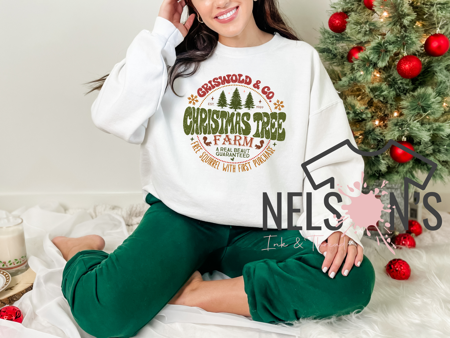 Criswold Christmas Tree Farm Gildan Sweatshirt