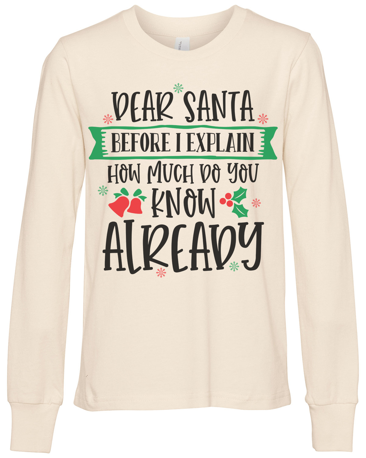 Dear Santa Youth Long Sleeve