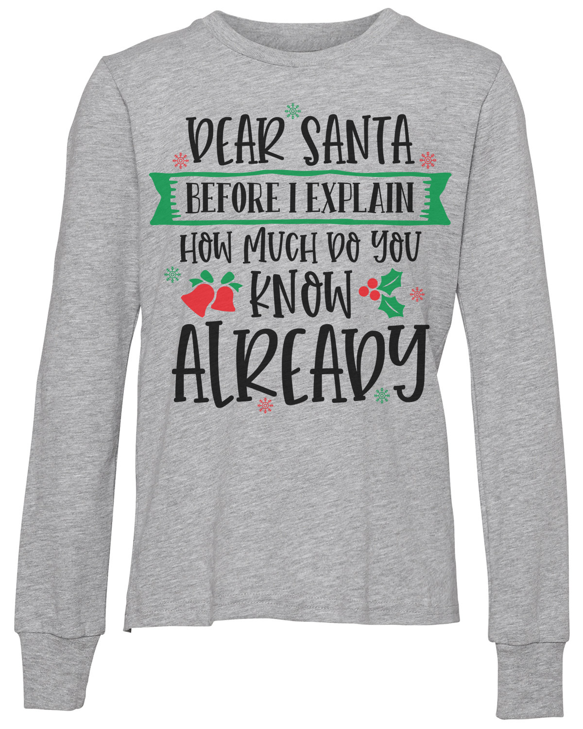 Dear Santa Youth Long Sleeve